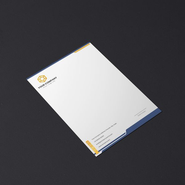 Raised Foil Letterhead 